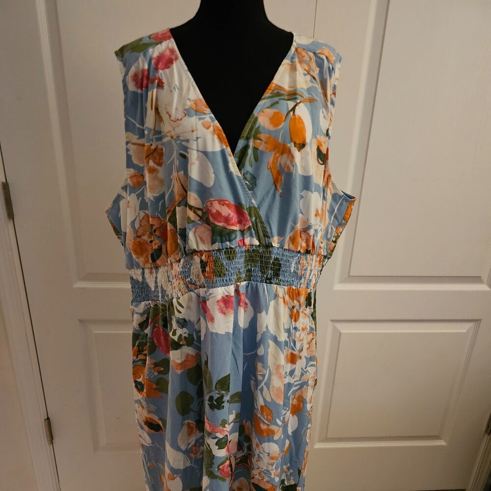 Suzanne Betro Woman's V-neck Floor Length Dress! NWT! Size 4x